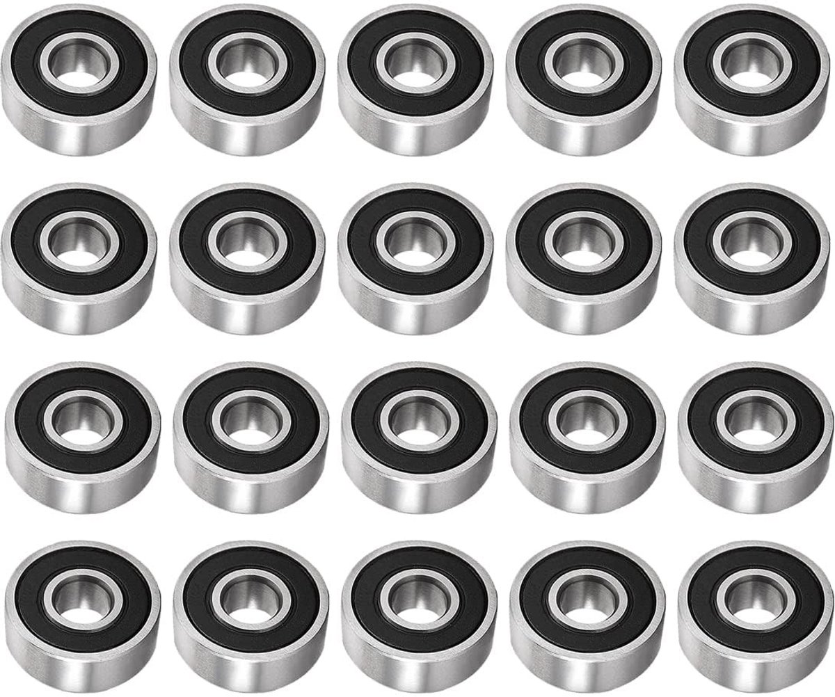 Solidchoice - Set van 20 Dubbel Rubber Sealed Lagers 12x28x8mm