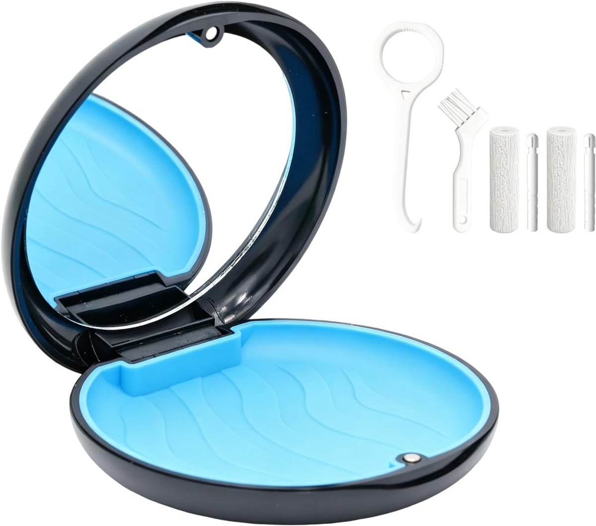 Tandheelkundige doos met siliconen mat - draagbaar en hygiënisch - optimale bescherming voor mondstukken - 2 stuks - ShopVlot