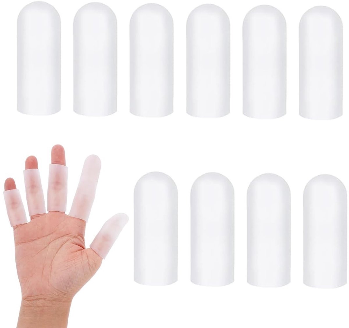 Solidchoice - Set van 10 Silicone Vingerbeschermers voor Veilig Gebruik