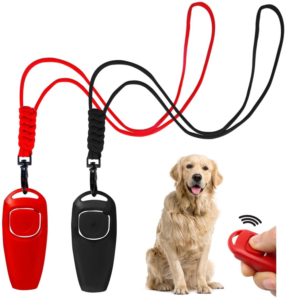 Solidchoice - Professionele Hondentrainingsset met Ultrasone Fluit en Clicker