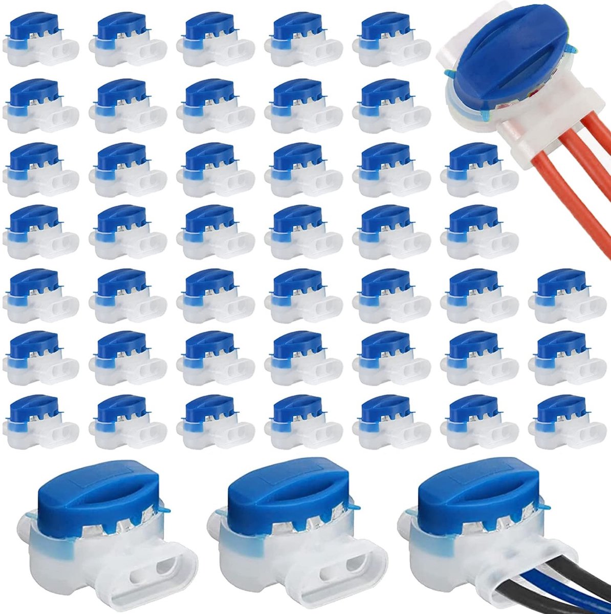 Solidchoice - Set van 40 Waterdichte Kabelconnectoren voor Robotmaaiers