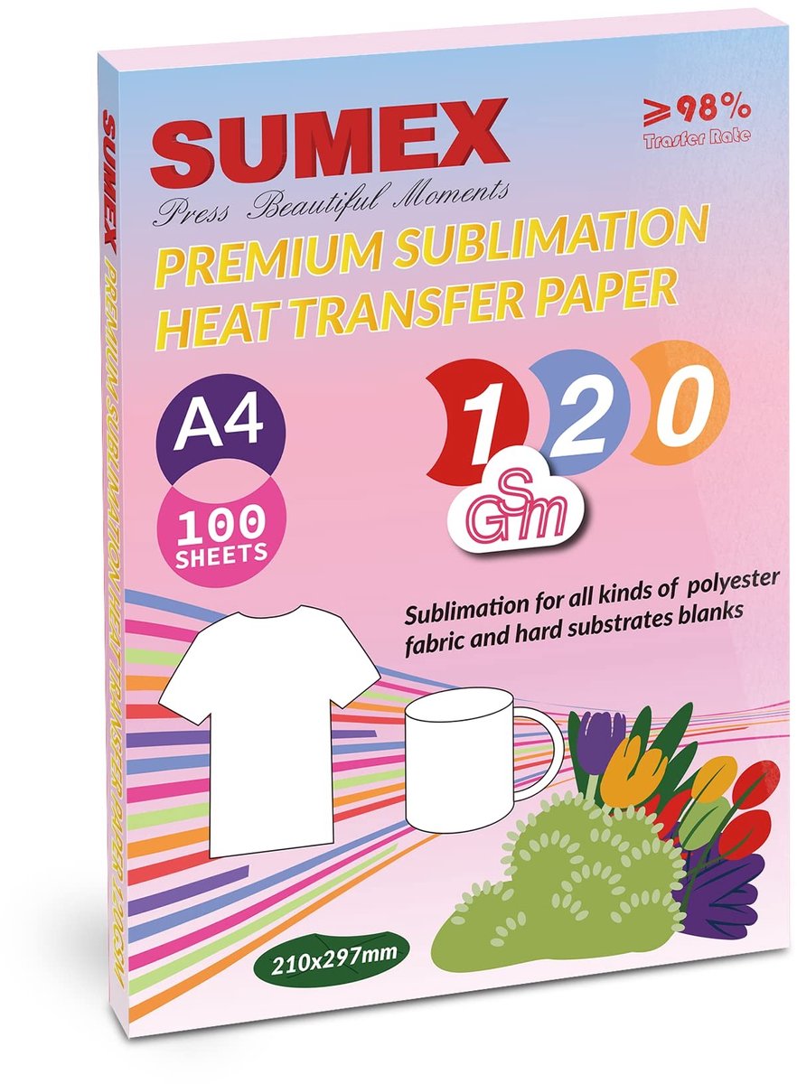 Solidchoice - 100 Vellen Sublimatiepapier A4 voor Inkjetprinters
