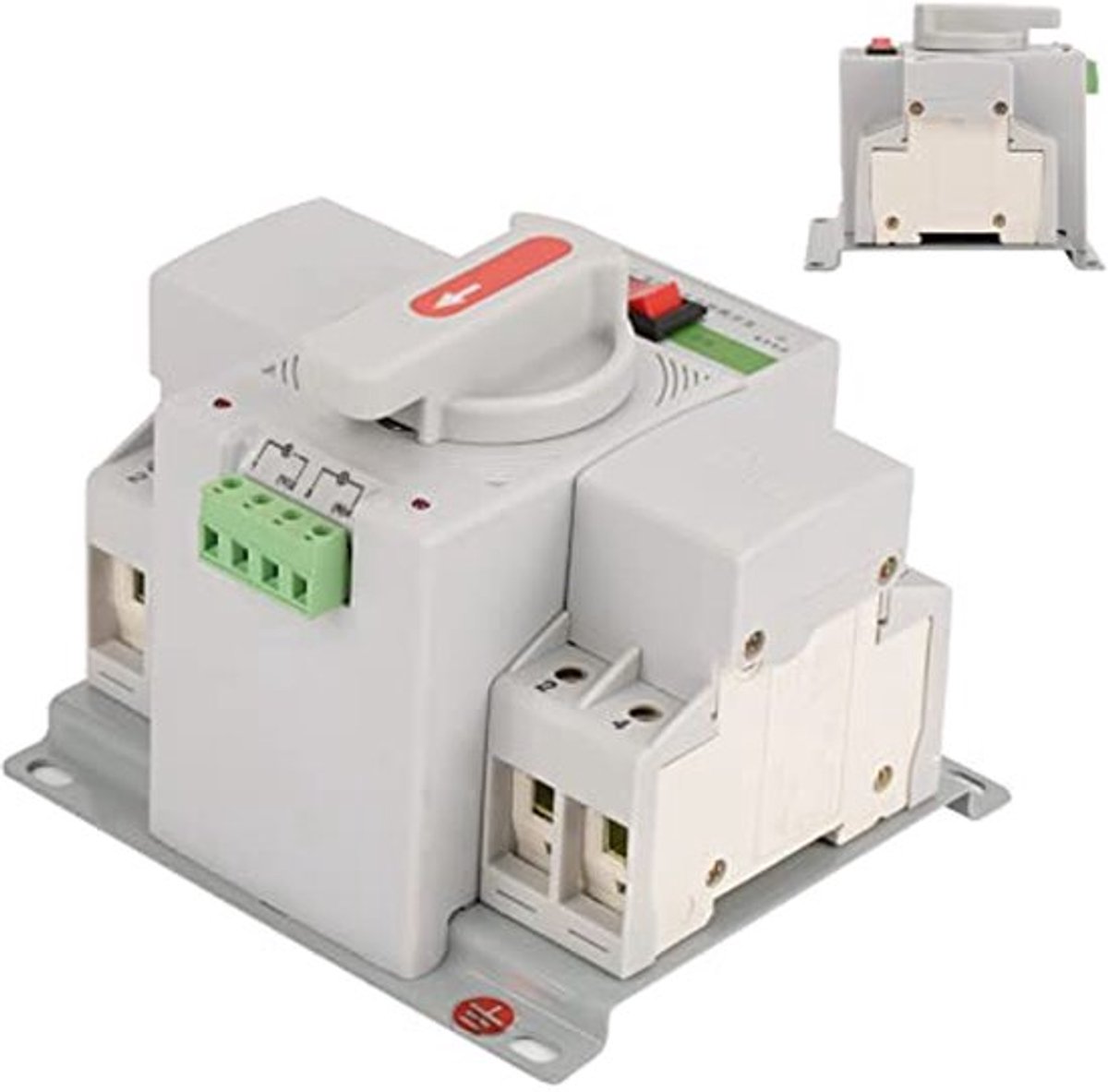 Bronomvormer Automatische omschakeling Handmatige ATS-contactor Bronnen 63A Enkele fase 220V 1PC 220V 63A 2P Mini Dual Power Automatische grasmaaiers en gemotoriseerde