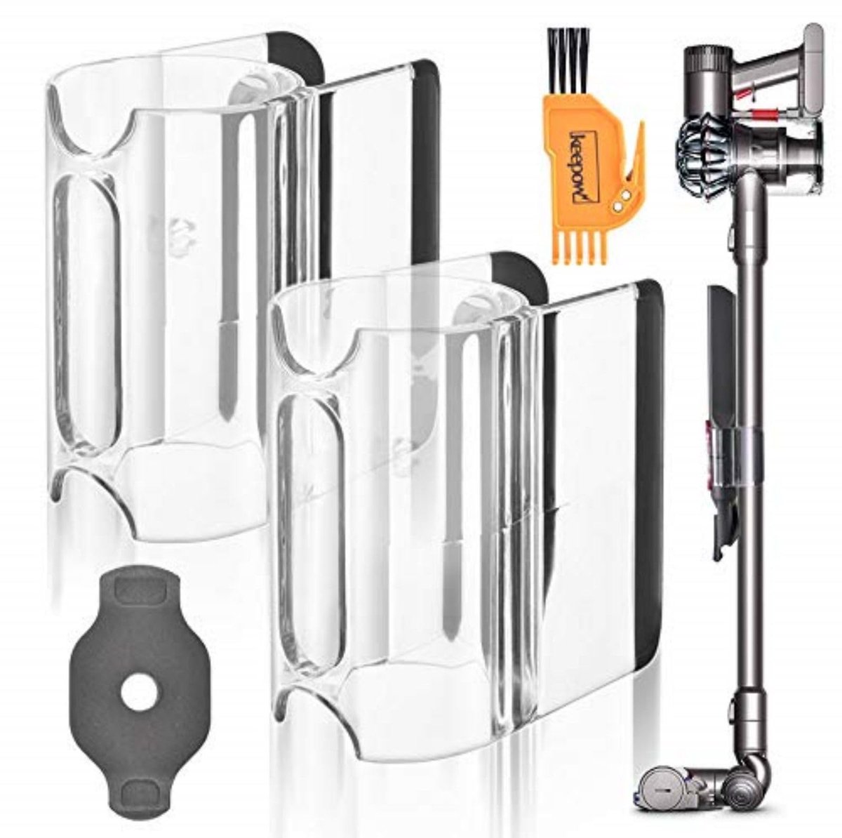 Solidchoice - 2 Clips voor Dyson V11 V10 V8 V7 Accessoirehouder