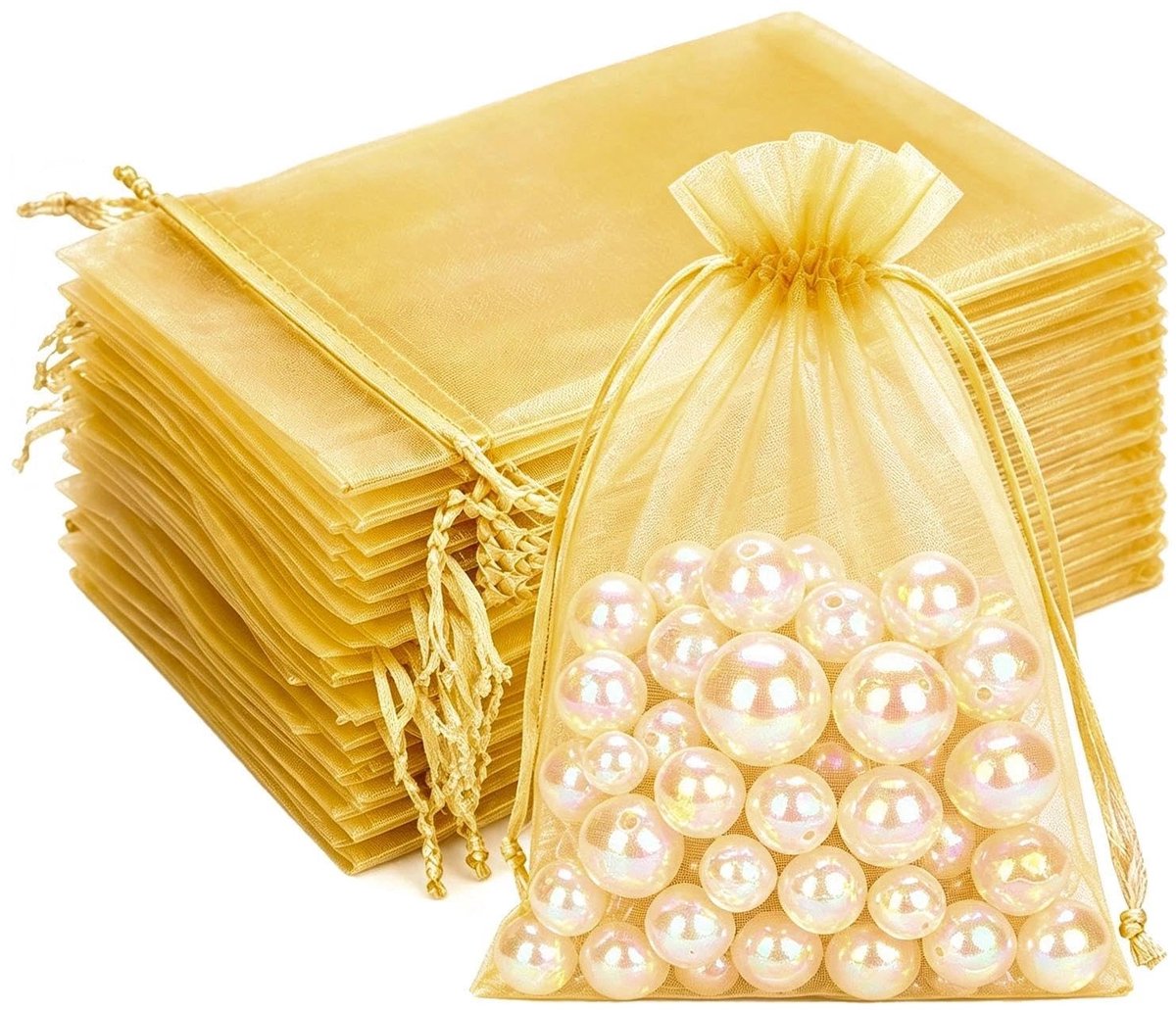 Solidchoice - 50 Stuks Organza Zakjes voor Geschenken en Bruiloften