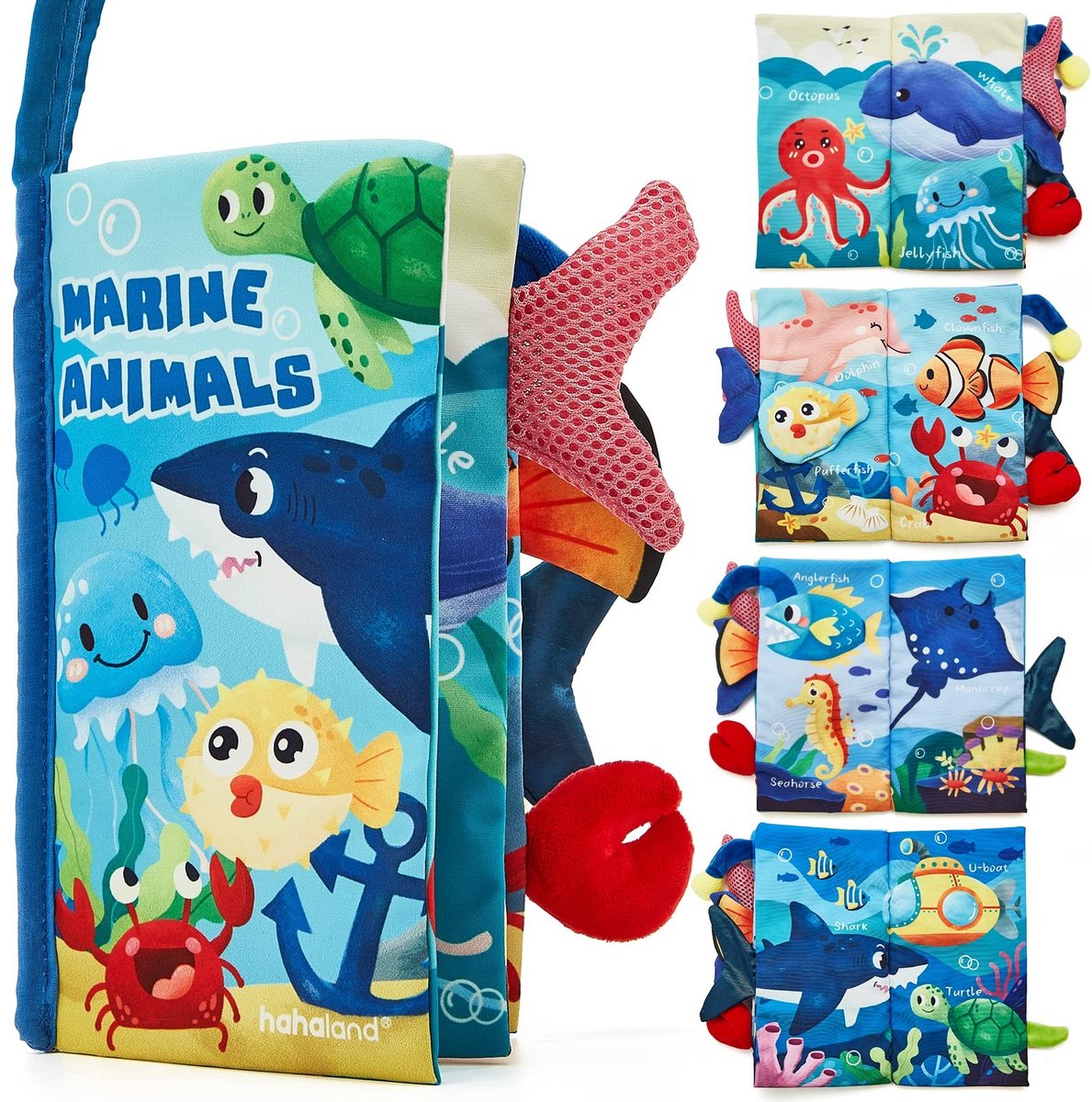 Solidchoice - 3D Stoffen Babyboek voor Baby's van 0-6 Maanden