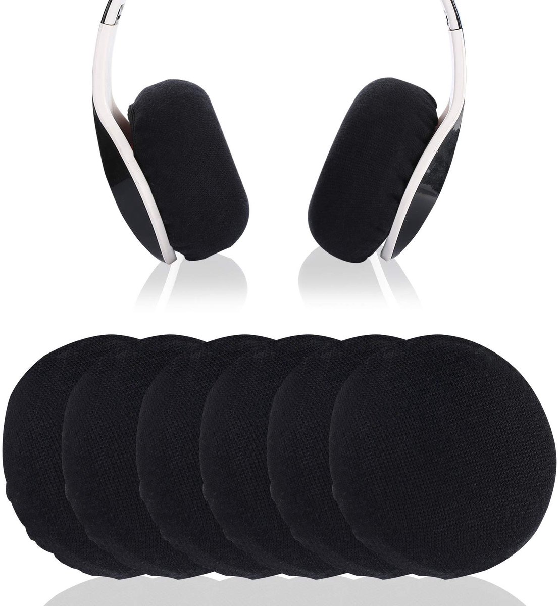 Solidchoice - Set van 6 Wasbare Hoofdtelefoon Oorkussens