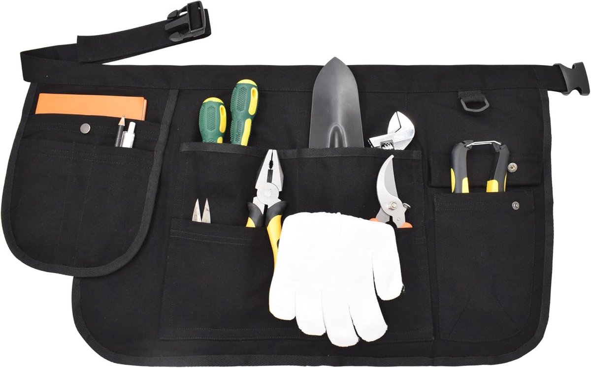 Tuinhandschoen met gereedschapsriem - verstelbare schort - waterdicht tarpaulin - ideaal voor tuinwerkzaamheden - ShopVlot