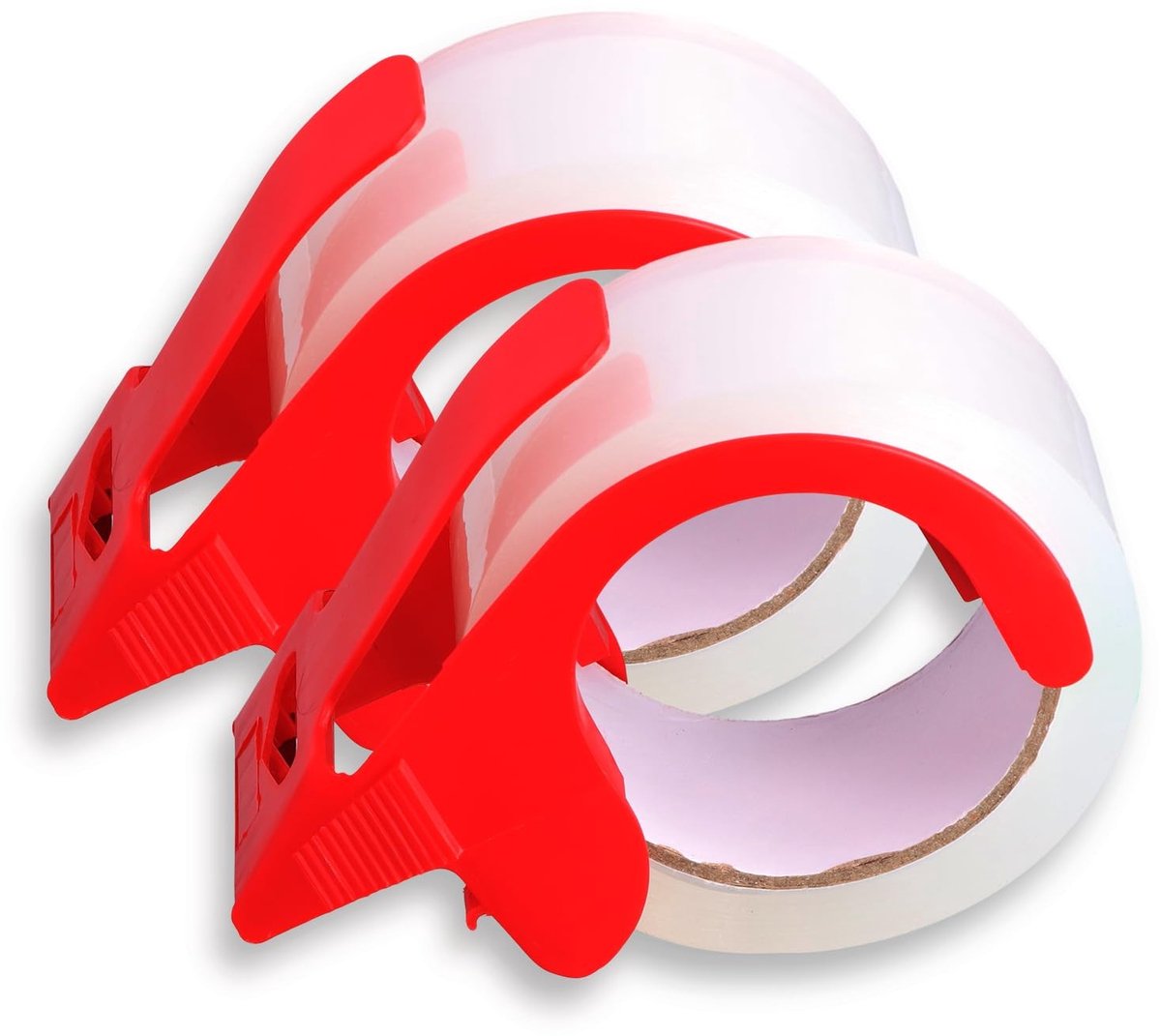 Solidchoice - 2 Rollen Sterke Verpakkingstape met Dispenser