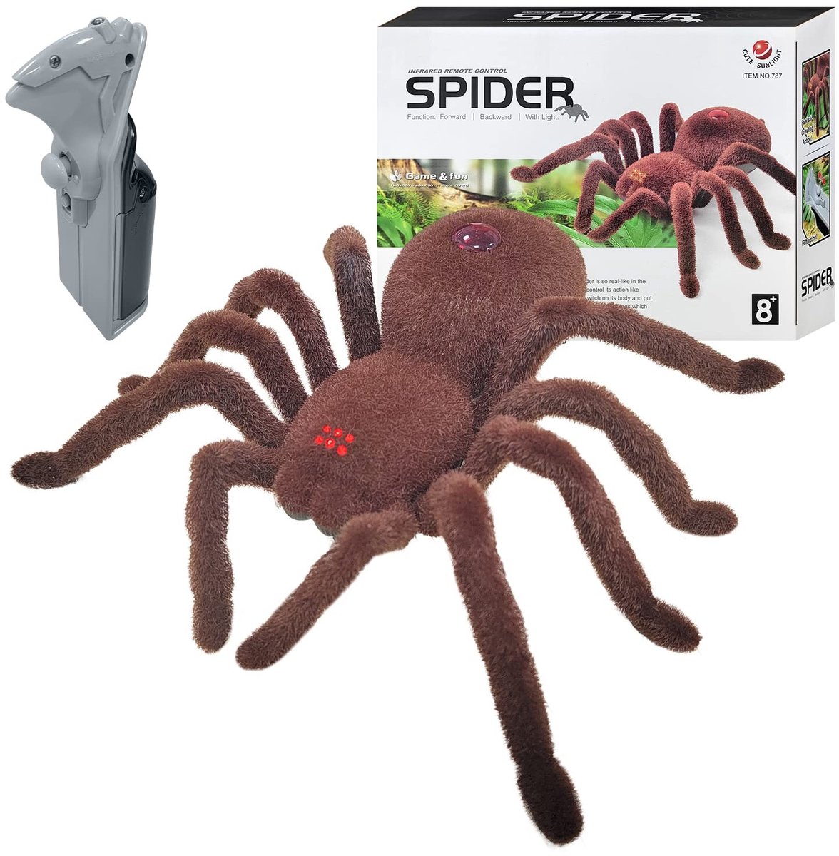 Solidchoice - Realistische Spider met Afstandsbediening voor Halloween Decoratie