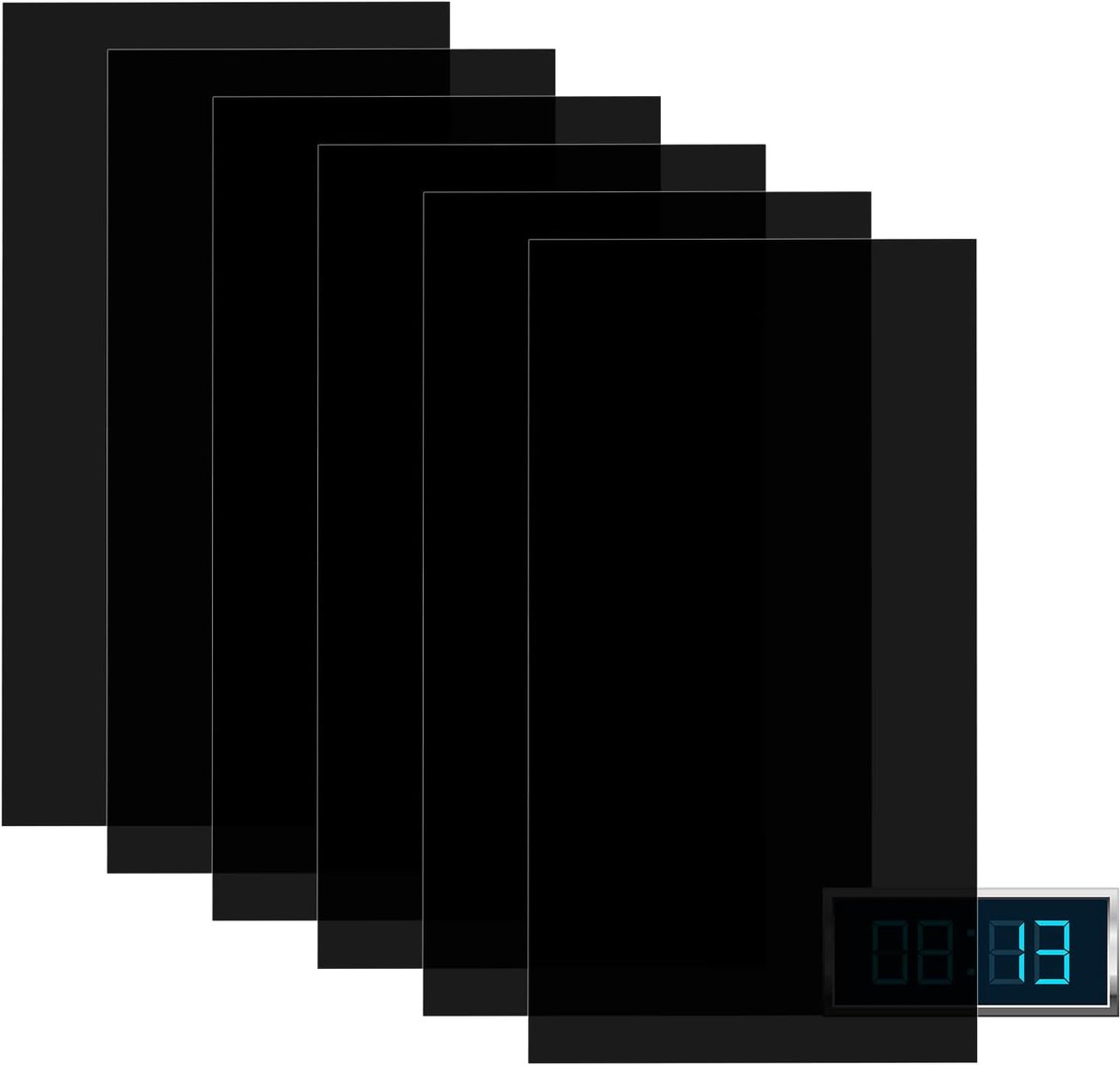 LED dimmer film set - zelfklevend - zwart - creëer een betere slaapomgeving - ShopVlot