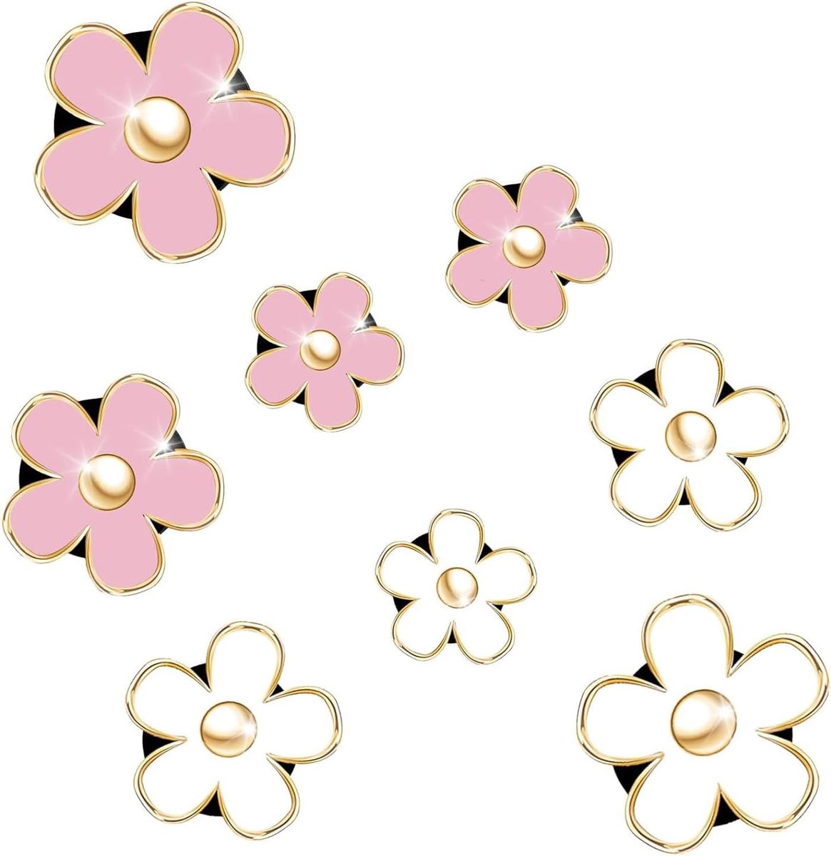 Air intake clips 8pcs - daisy flower - kleurrijk - voor auto - ShopVlot
