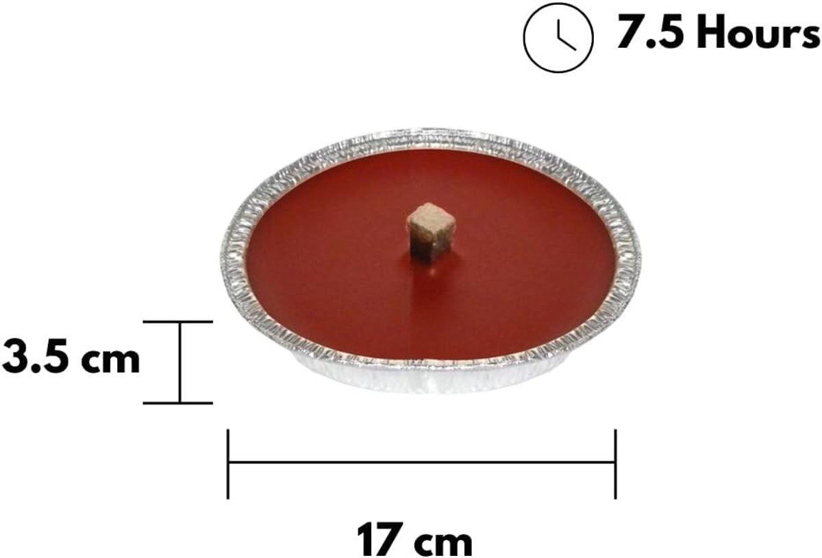 Tuinfakkel - Rood - Ø 17 cm - Aluminium Reservoir - Geschikt voor Buiten