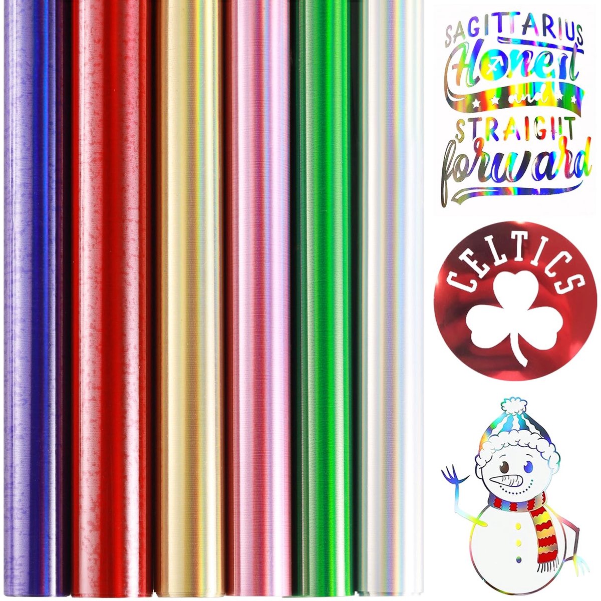 Solidchoice - Pack van 6 Zelfklevende Vinyl Heat Transfer Film voor Creatieve Projecten