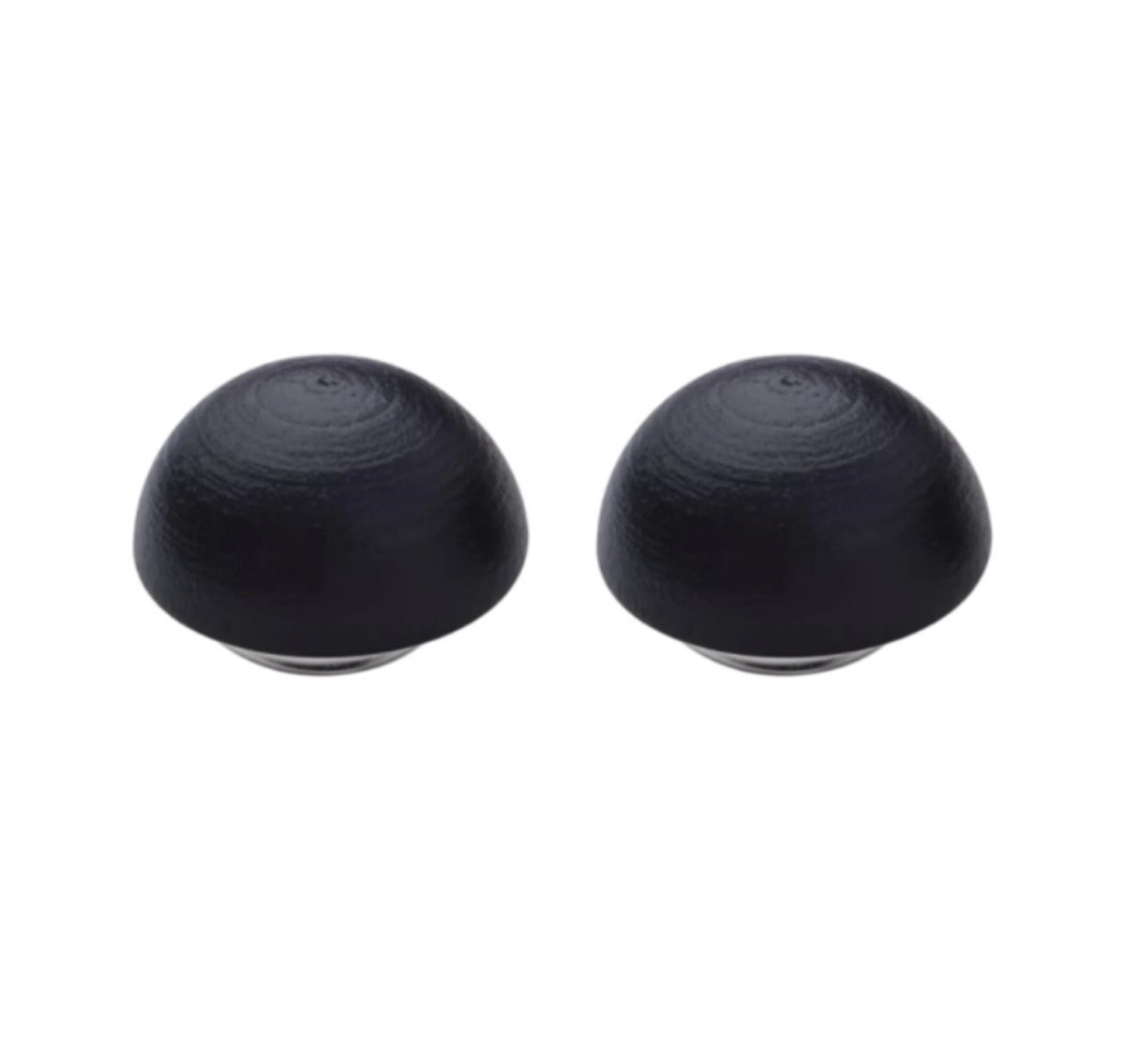 Magneet oorbellen- zwart -hout -12mm- geen gaatje- Charme Bijoux