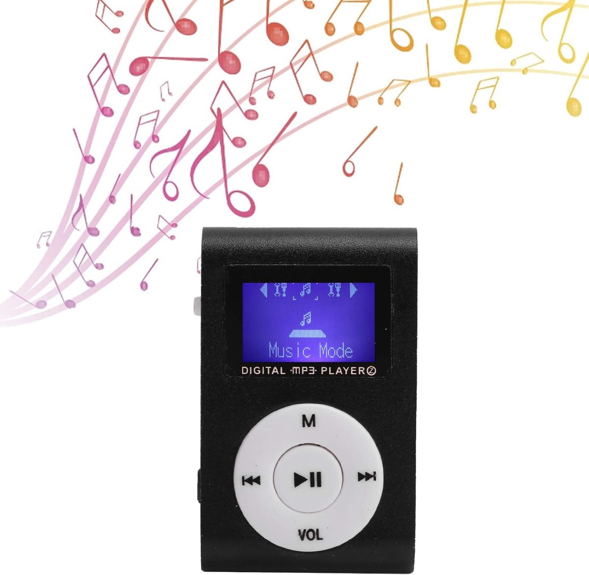 Mini MP3 muziekspeler - sport clip - met LCD-scherm - voor outdoor activiteiten - ShopVlot
