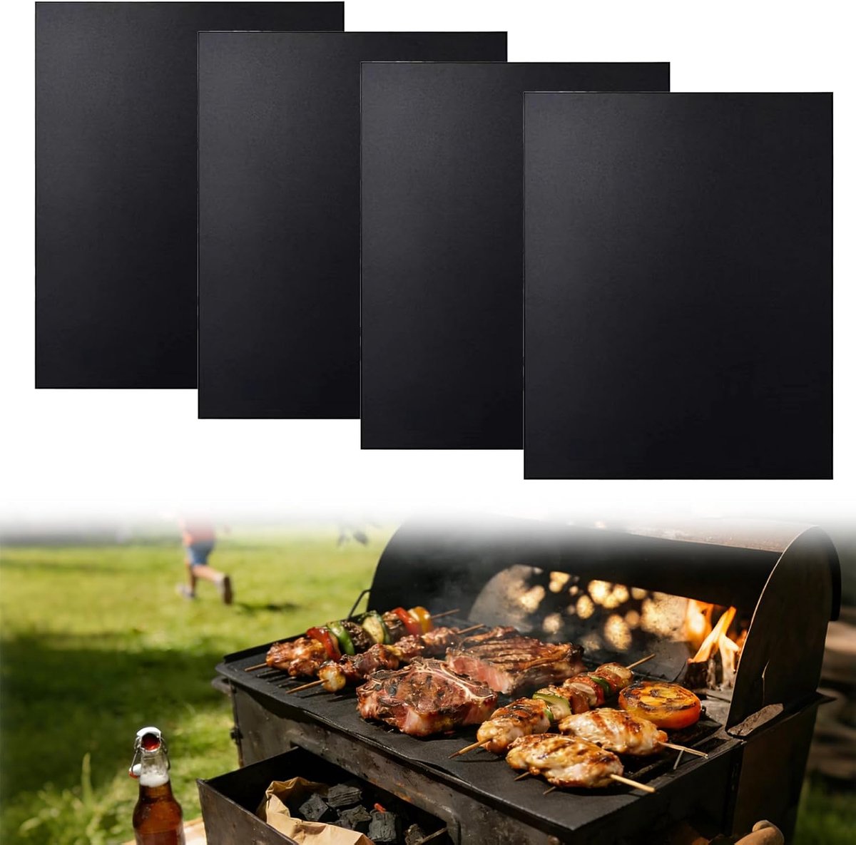 Bakmat 33 x 40 cm - Herbruikbaar - Antiaanbaklaag - Gezond koken zonder plakken - ShopVlot