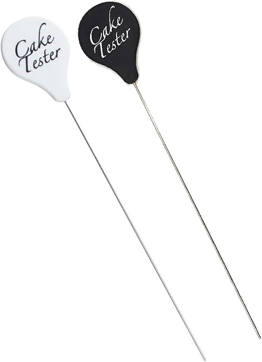 Cake tester 195mm - roestvrij staal - anti-slip handvat - perfect voor het controleren van gebakken goederen - ShopVlot