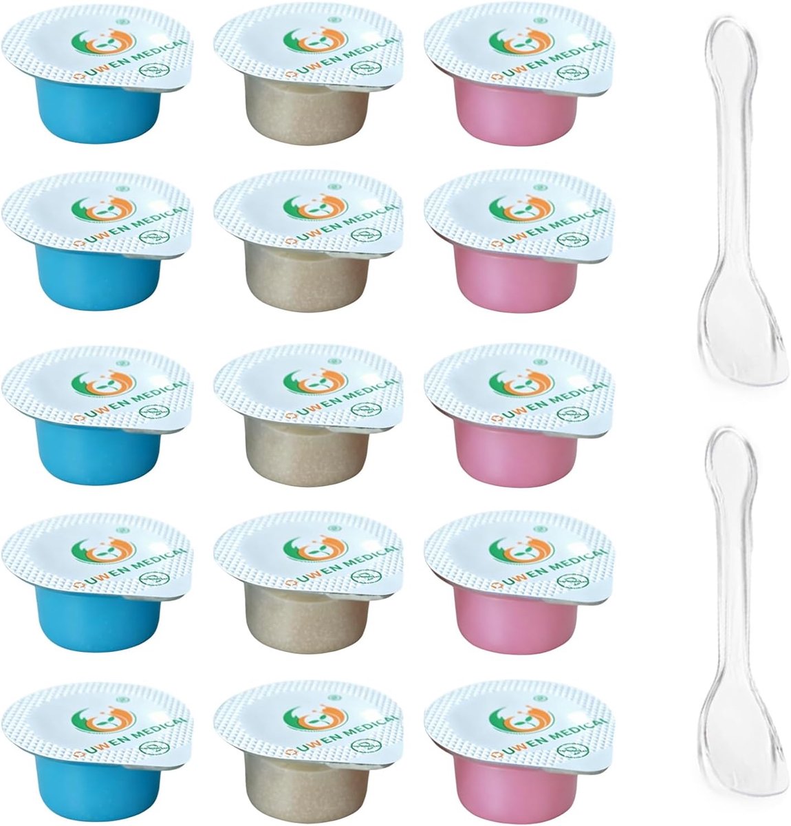 Tandpolijstset 17-delig - 15 x 3-sterkte polijstpasta - Coarse, medium, fine - Voor een stralend gebit - ShopVlot