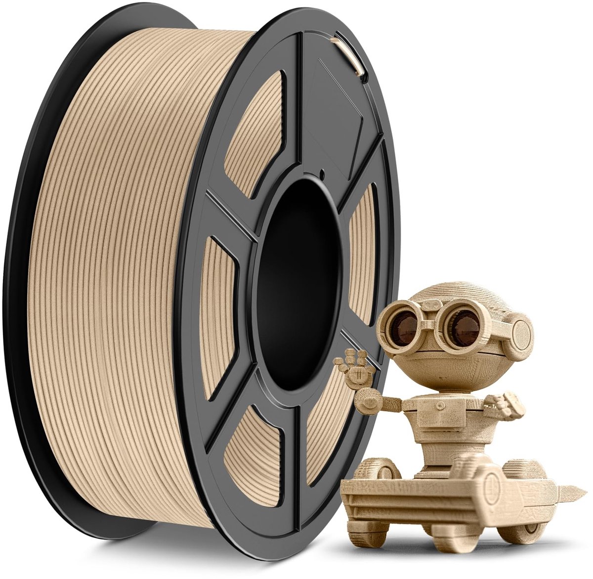 Solidchoice - PLA Filament met Houtlook voor 3D Printen, 1.75 mm, 1 kg