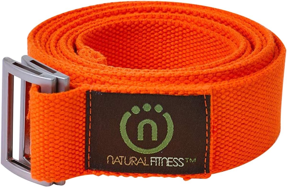 Natural Fitness Hemp Yoga Strap – 8 feet long – flame - ShopVlot