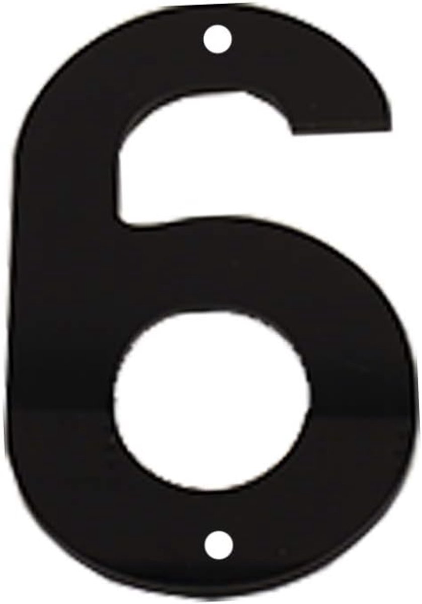 House number sign 15cm large modern acrylic plastic door numbers, thick signage plaque self-adhesive & screws street - ShopVlot