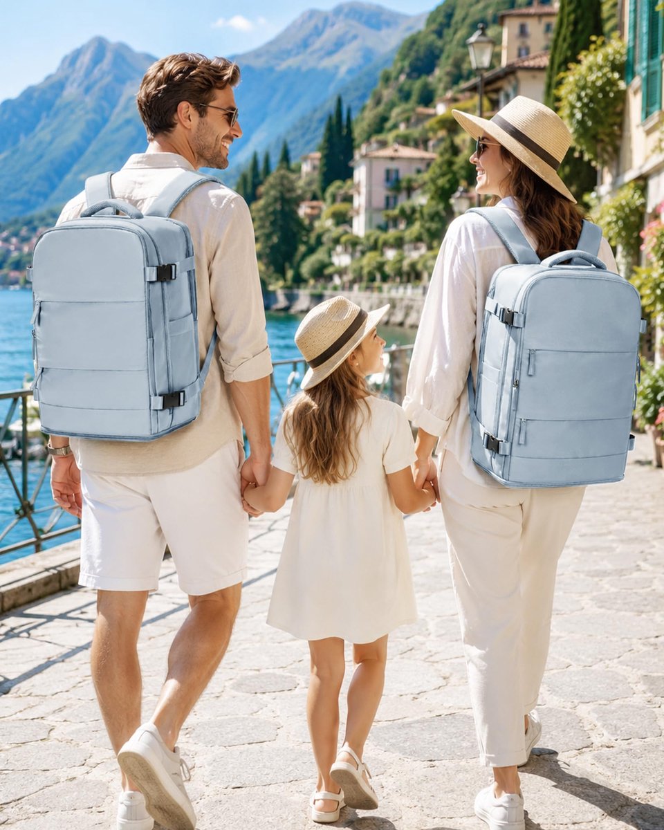 BJLFS Vacuüm Rugzak Reistas Met Pomp Ryanair Cabine Tassen 40x30x20 Onderstoel Carry-ons Tas Wizzair Easyjet Vueling - ShopVlot