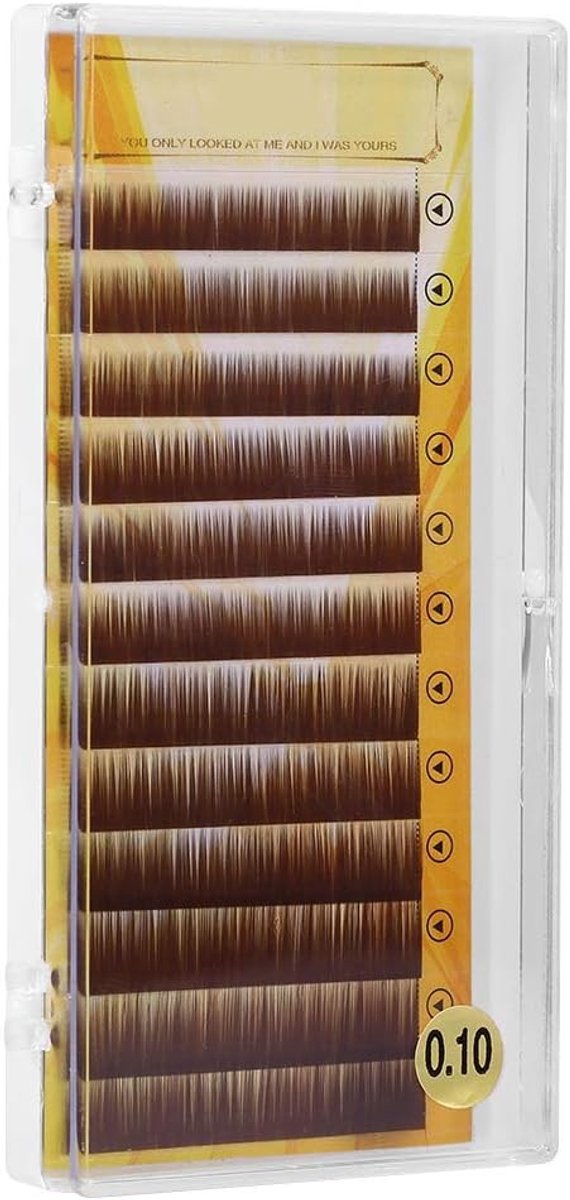 Mixed Donkerbruine Valse Wenkbrauw Extensions - Individuele Wenkbrauwen 5-8mm, Natuurlijke Look, Make-up Accessoire, Wenkbrauwverlenging