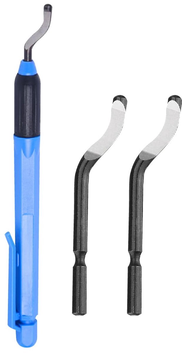 1 Piece Deburring Kit with 2 Pieces 360° Rotation Deburring Blades Milling Cutter Deburring Tool Set Universal - ShopVlot