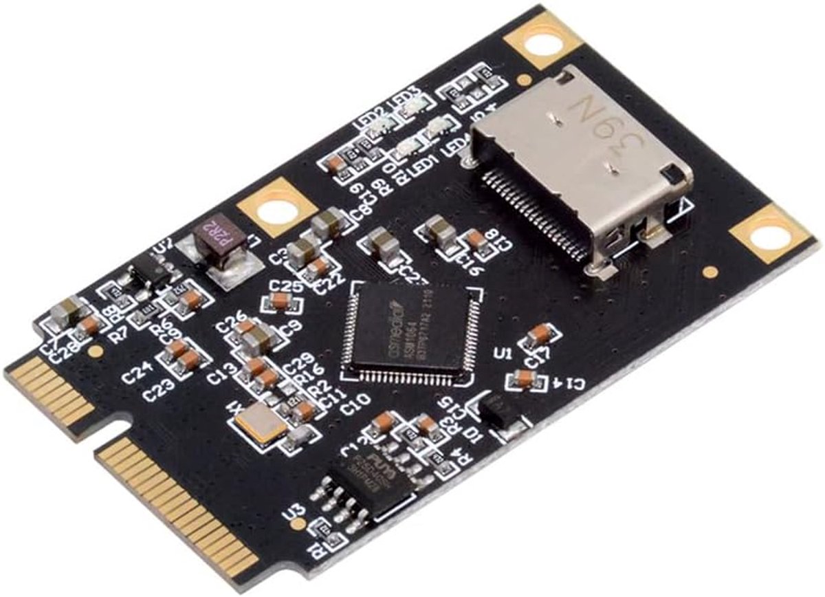 Cablecc 6Gbps PCI Express Mini PCI-E to SFF-8612 SFF-8611 Oculink SATA 3.0 Adapter Converter Hard Drive Expansion Card - ShopVlot