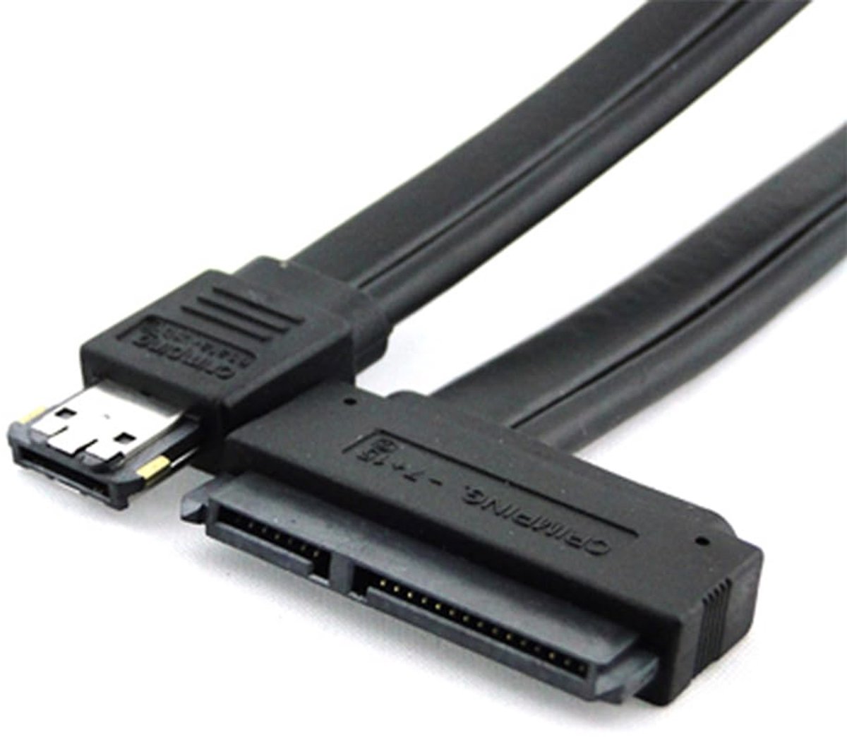 50cm Dual Power 12V and 5V eSATAp Power eSATA USB 2.0 Combo to 22-Pin SATA Cable for 2.5" 3.5" Hard Drive - ShopVlot