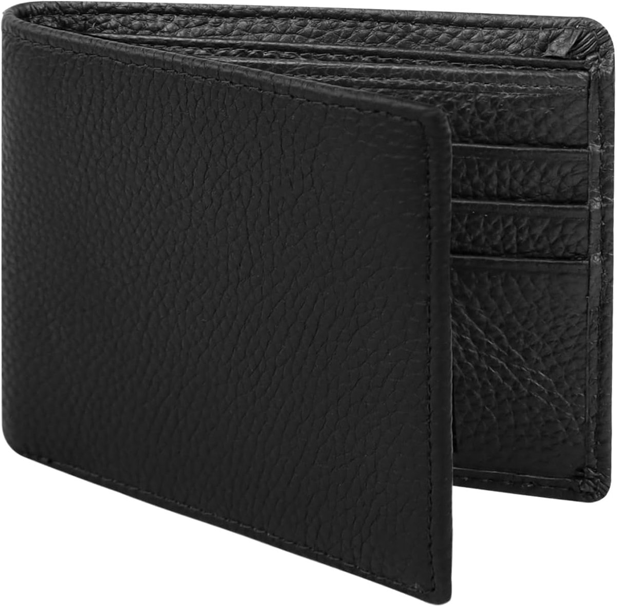 Portemonnee heren met RFID-bescherming, bifold portemonnee heren met 6 creditcards, PU lederen portemonnee heren met - ShopVlot