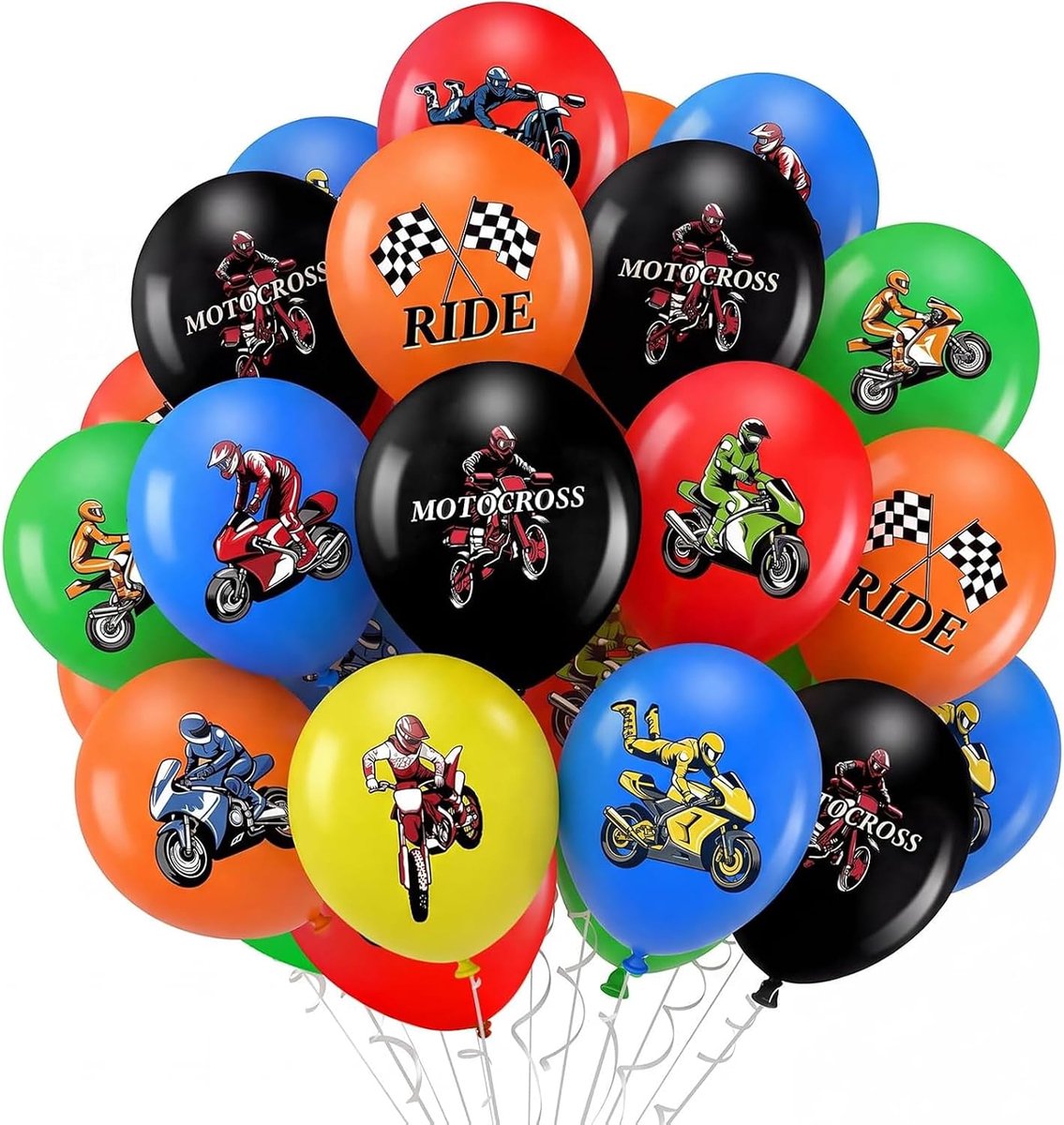 DazzJoy 18 stuks motorballonnen - ShopVlot