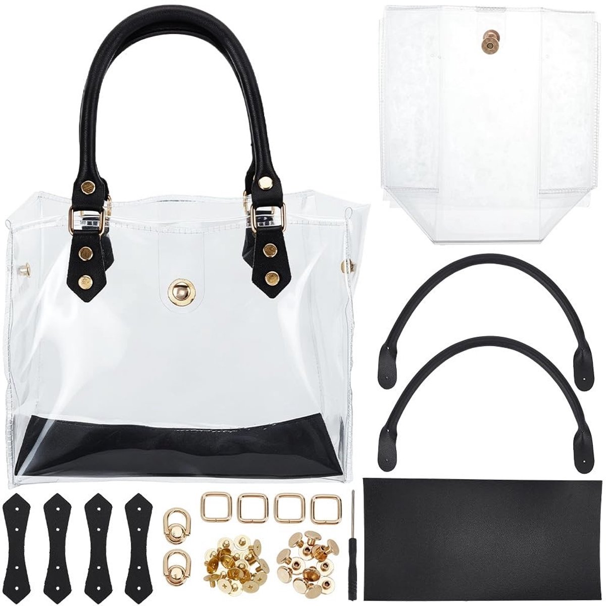 Solidchoice - Zelfgemaakte Draagtas Maakset met Transparante PVC Tas
