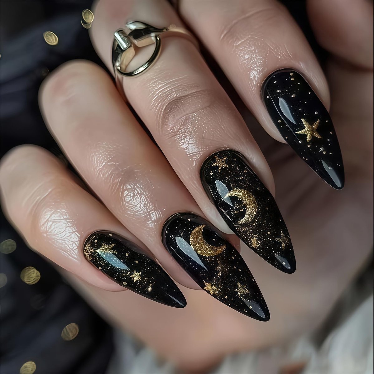 Solidchoice - Set van 24 Kunstmatige Acrylnagels met Ontwerp