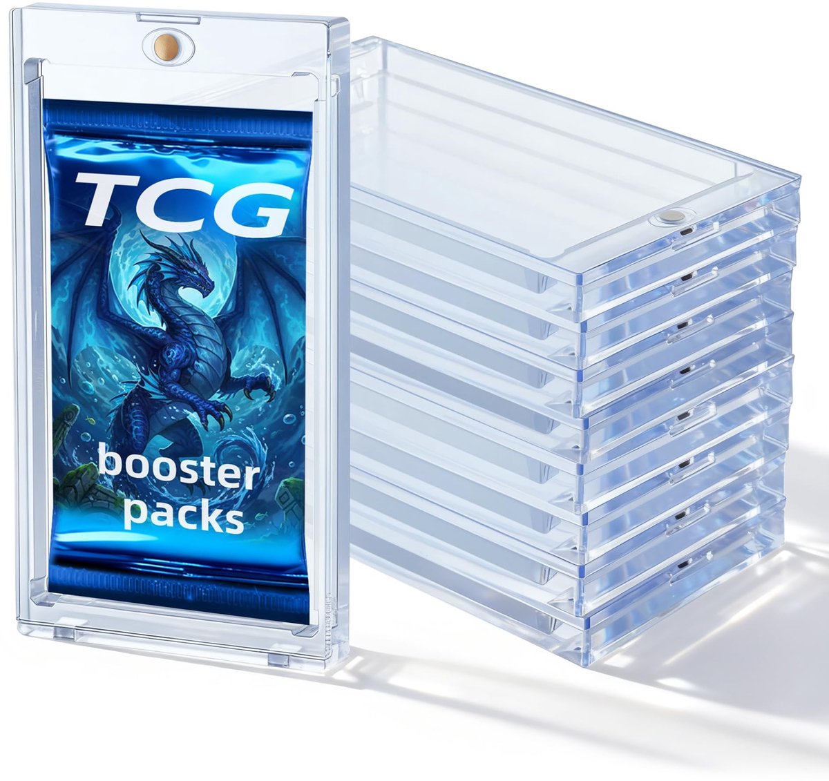 Solidchoice - 10-Pack Magnetische Booster Pack Beschermers voor Speelkaarten