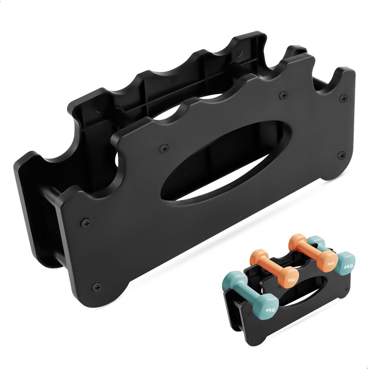Solidchoice - Compacte Dumbbellstand voor Thuisgym met Opslagcapaciteit