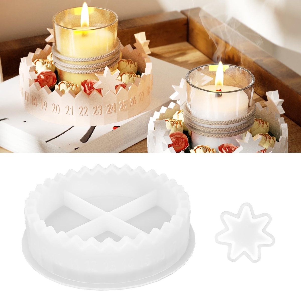 Solidchoice - Silicone Gietvorm voor Adventskalender en Kaarsen