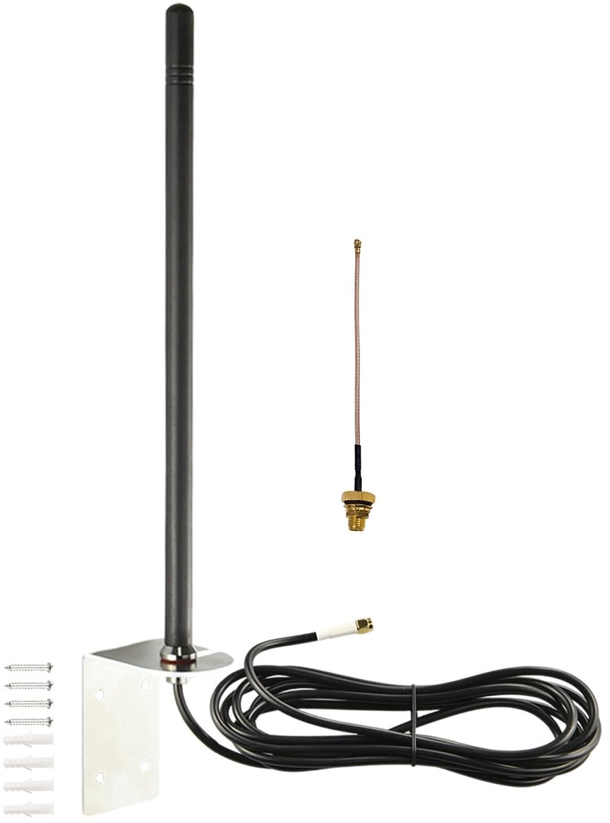 Solidchoice - 868MHz LoRa Antenne met Muurbeugel en Kabel