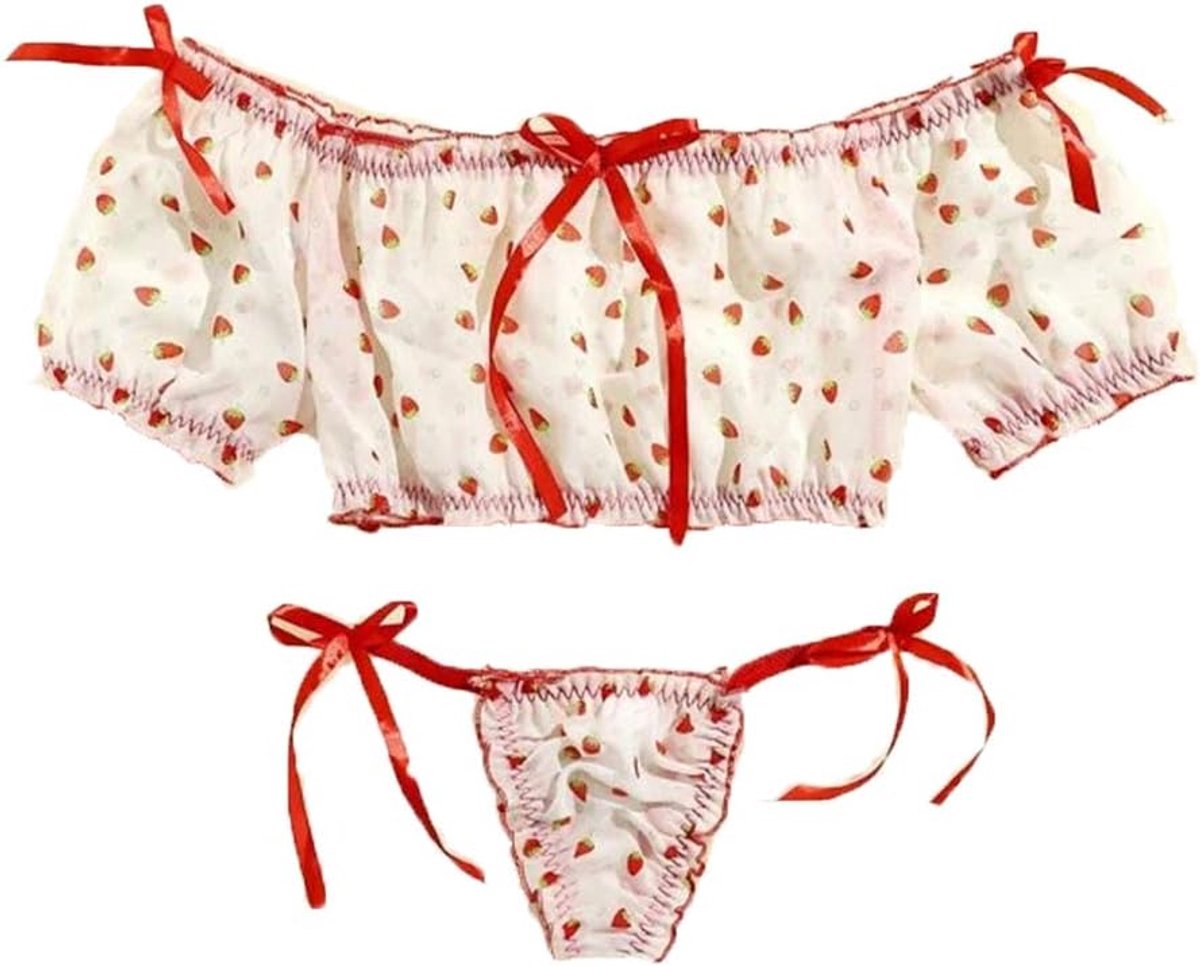 Lingerieset Plus Size - Sexy Mesh - Kawaii Anime Cosplay - Comfortabele nachtkleding - ShopVlot