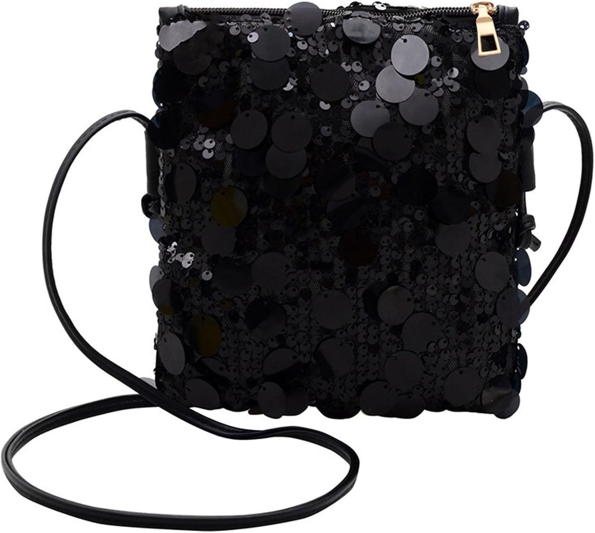 Schoudertas dames klein - glitter pailletten - crossbody schoudertas - ideaal voor dagelijks gebruik - ShopVlot