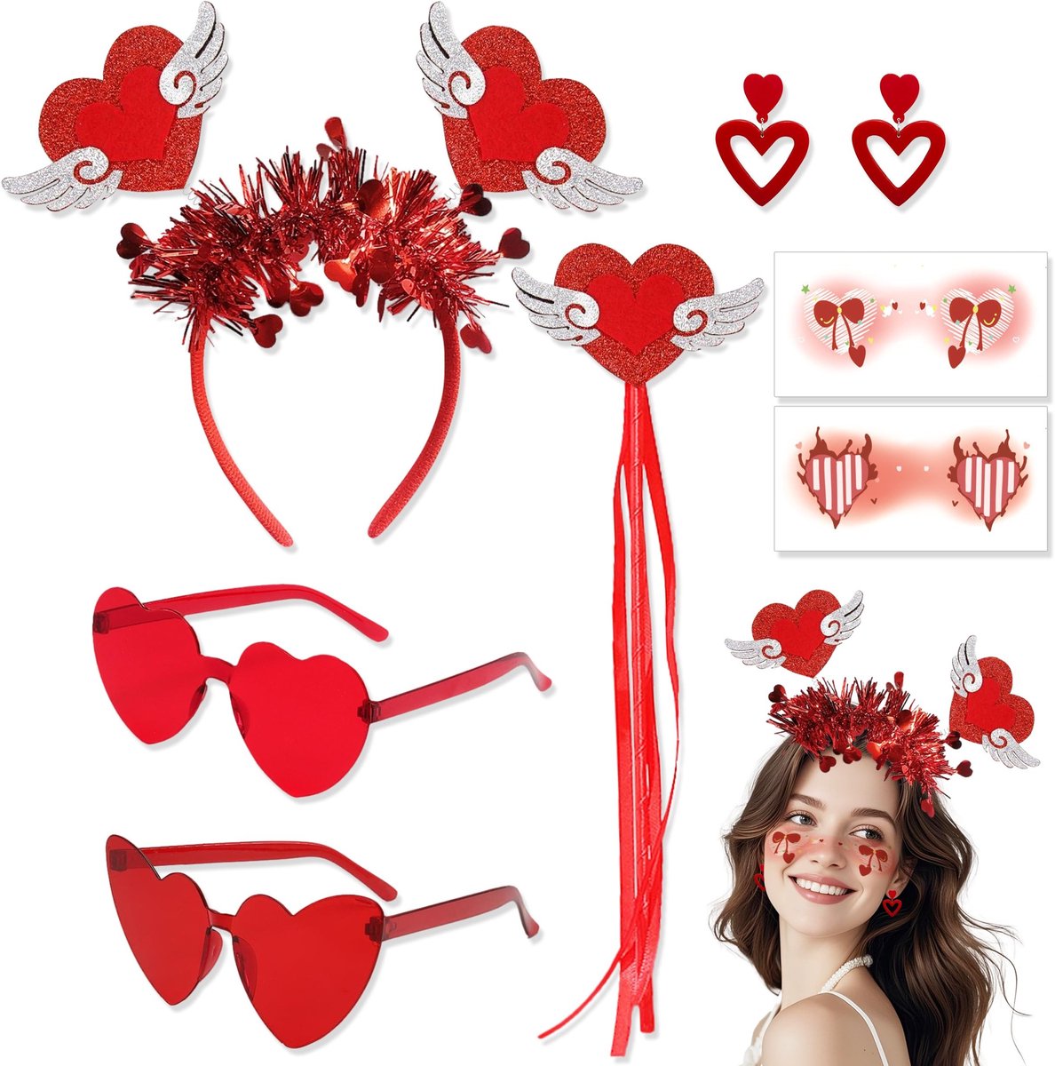 Solidchoice - 7 Delige Amor Kostuum Set voor Feestdagen