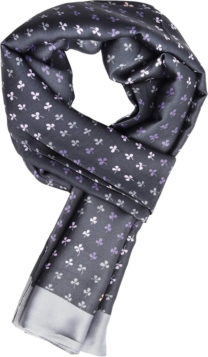 Heren sjaal 170×30 cm - kunstzijde - tweezijdig - perfect voor casual en zakelijke looks - ShopVlot