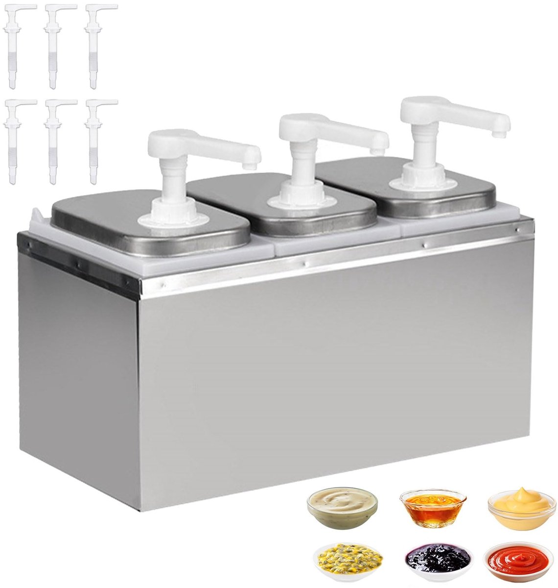 Solidchoice - 6 Liter Saucedispenser voor Efficiënt Gebruik