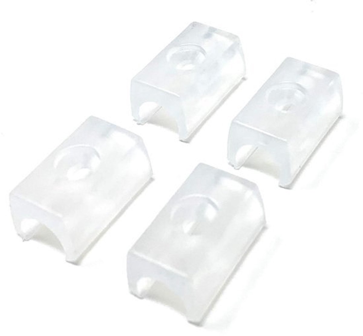 Set van 4 TPE-stoelglijders - 10 mm diameter - Geluidsdempend