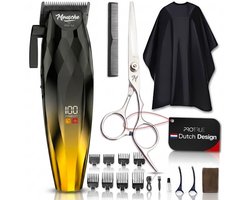 Tondeuse Mannen Hoofdhaar - Kappersset 22 Delig - Haartrimmer Set met Kappersschaar - Trimmer voor Hoofd & Baard