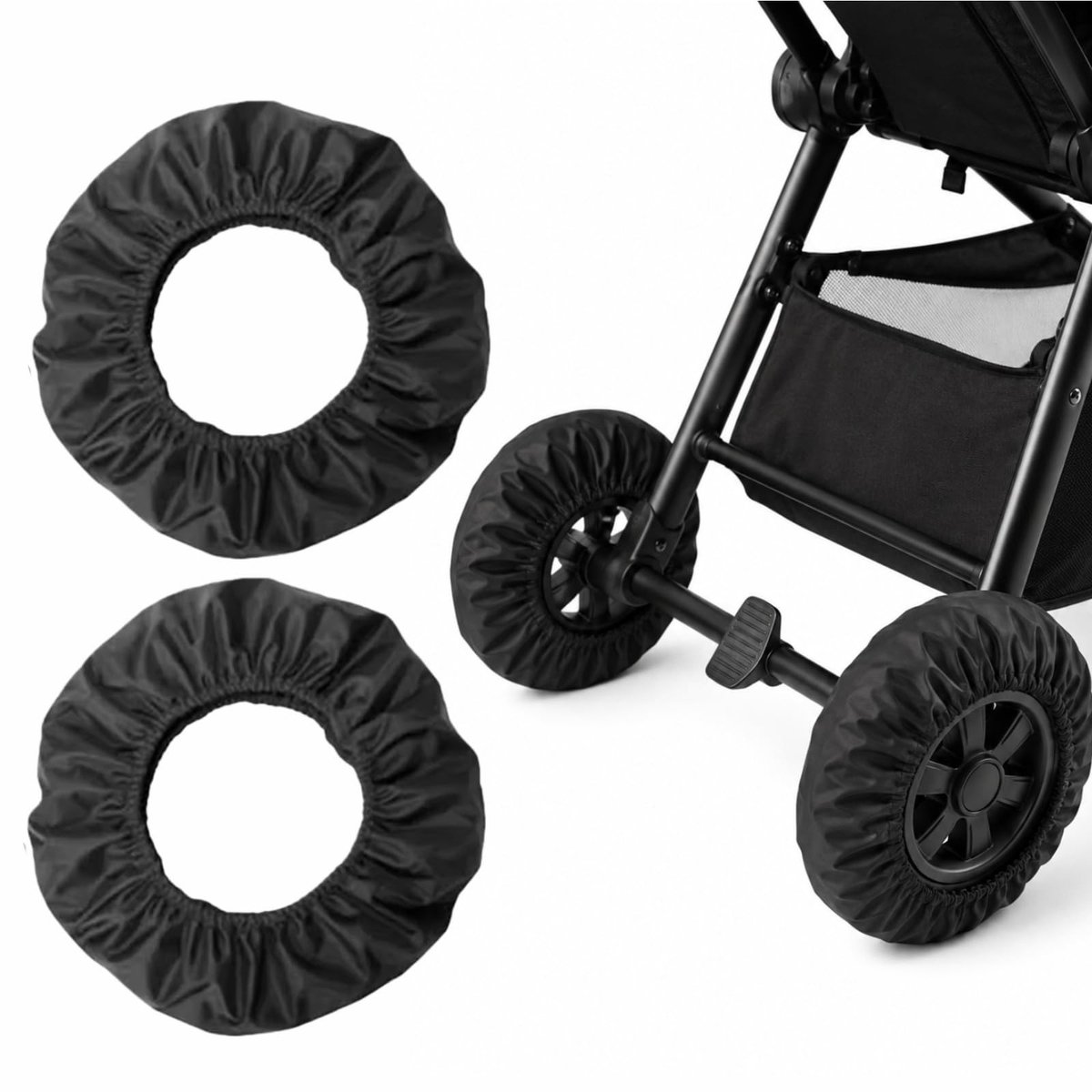 Solidchoice - Waterdichte Kinderwagen Wielhoezen voor Geluidsreductie