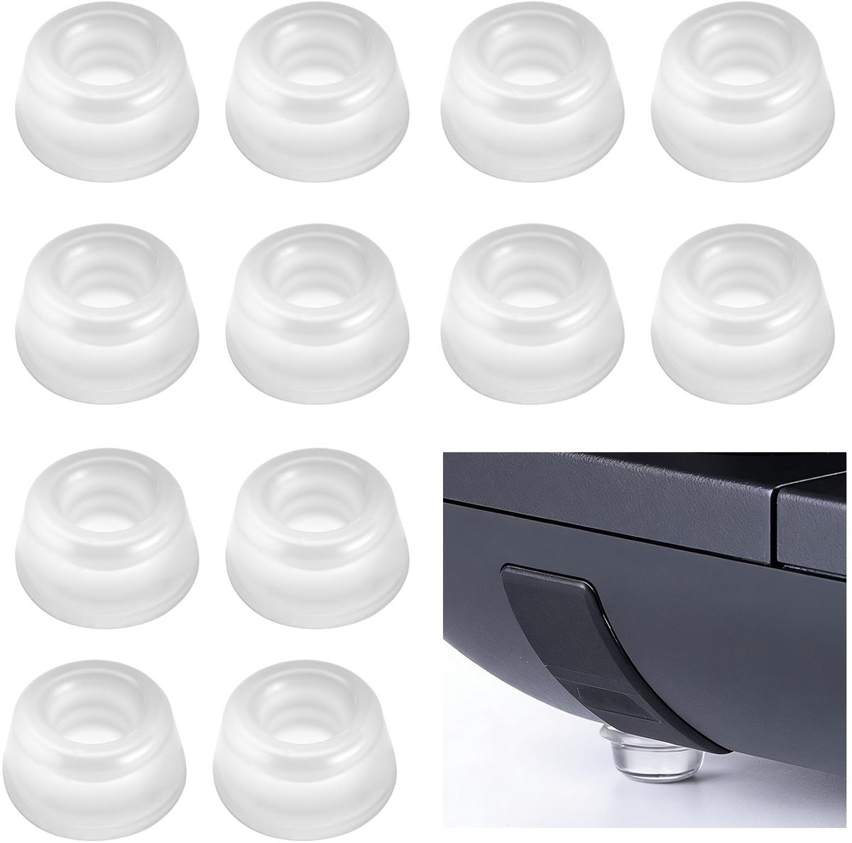 Solidchoice - 20 Stuks Zelfklevende Rubber Buffer Pads voor Meubels
