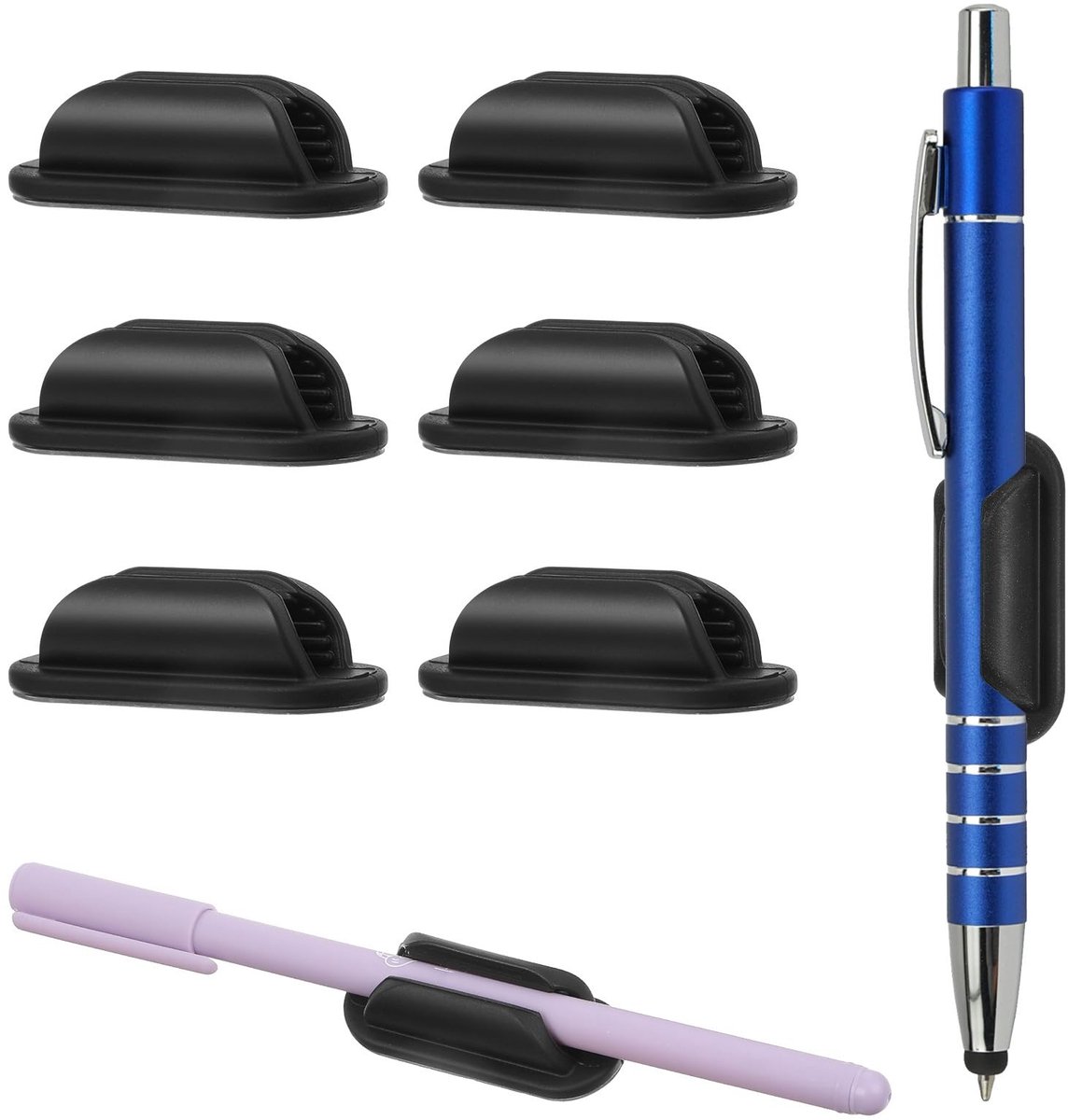 Solidchoice - Set van 6 Zelfklevende Pennenhouders voor Bureau