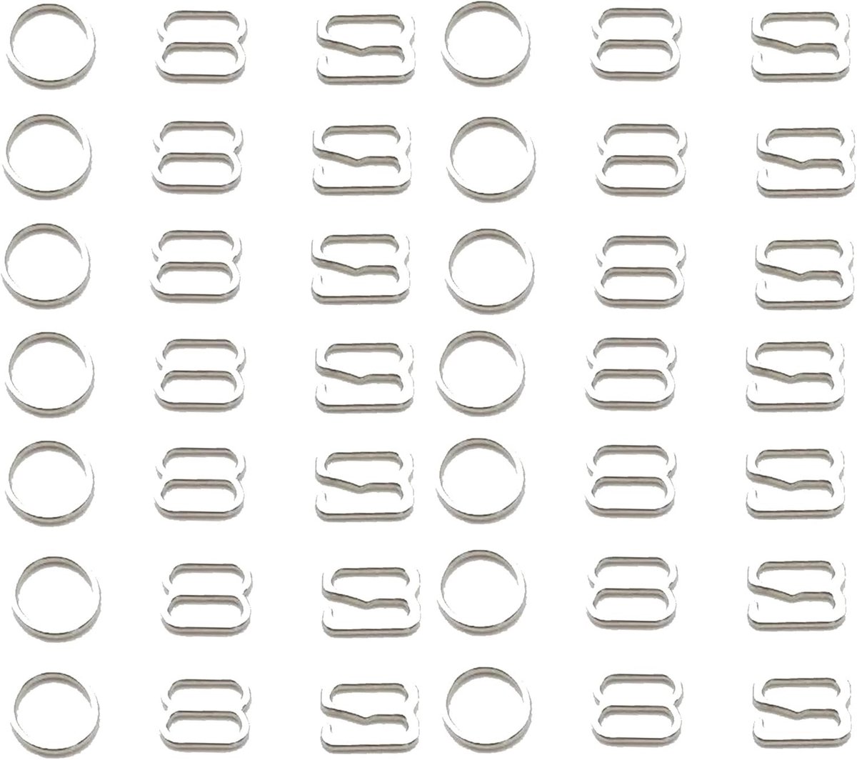 150 Stuks Ringclips voor Ondergoed en Lingerie - Verstelbare Ringen en Klemmen voor Beha Harnassen - Ideaal voor Lingerie Accessoires en Kledingaanpassingen 8mm